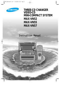 Handleiding Samsung MAX-VN55 Stereoset