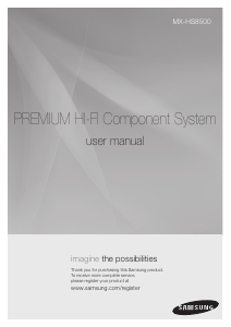 Handleiding Samsung MX-HS8500 Stereoset