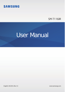 Manual Samsung SM-T116IR Tablet