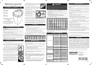 Manual Suggar LC1241BR Máquina de lavar roupa