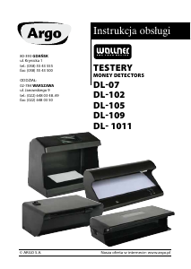Manual Wallner DL-102 Counterfeit Money Detector