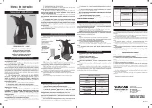 Manual Suggar PV4261PT Vaporizador de vestuário