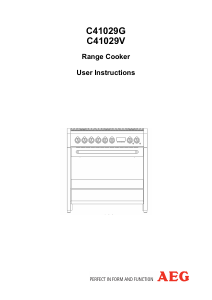 Manual AEG C41029V-M Range