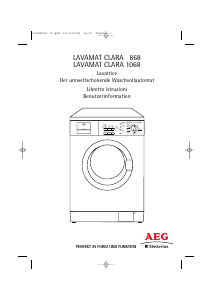 Manuale AEG-Electrolux CLARA1068 Lavatrice