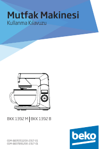 Kullanım kılavuzu BEKO BKK 1392 B Mikser standı