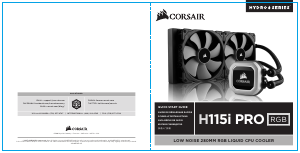 Руководство Corsair H115i Pro RGB Процессорный кулер