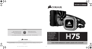 Manual de uso Corsair H75 Enfriador de CPU
