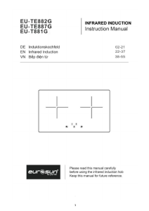 Manual Eurosun EU-T881G Hob