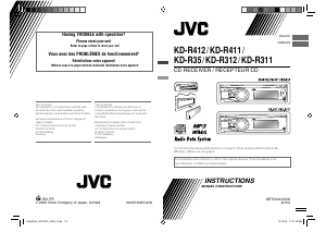 Manual JVC KD-R311 Car Radio