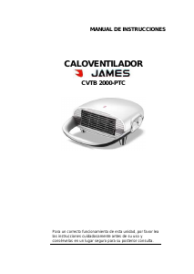 Manual de uso James CVTB 2000-PTC Calefactor