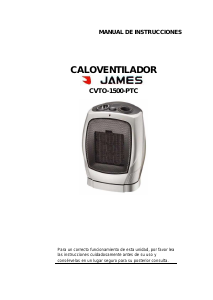 Manual de uso James CVTO 1500-PTC Calefactor