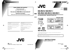 Mode d’emploi JVC KD-R35 Autoradio