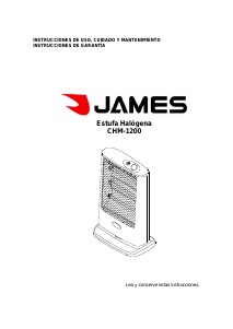 Manual de uso James CHM 1200 Calefactor