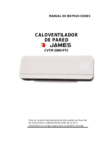 Manual de uso James CVTM 2000-PTC Calefactor