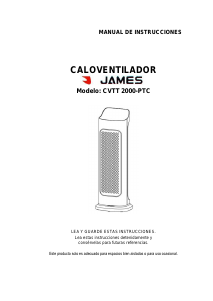 Manual de uso James CVTT 2000-PTC Calefactor
