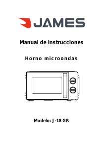 Manual de uso James J-18 GR Microondas