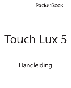 Handleiding PocketBook Touch Lux 5 E-reader