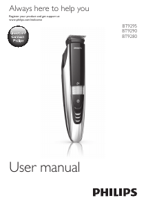 Manual Philips BT9290 Trimmer de barba