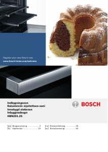Käyttöohje Bosch HBN201W2S Uuni