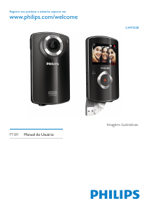 Manual Philips CAM102BL Câmara de vídeo