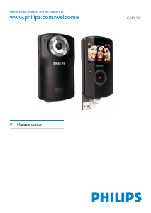 Manuale Philips CAM110RD Videocamera