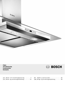 Bruksanvisning Bosch DWW067A50 Kjøkkenvifte