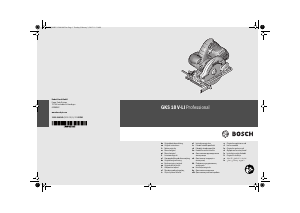 Руководство Bosch 18 V-LI Циркулярная пила