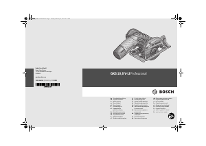 Руководство Bosch GKS 10.8 V-LI Циркулярная пила