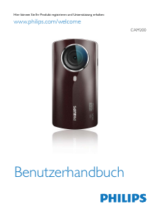 Bedienungsanleitung Philips CAM200BL Camcorder