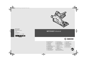 Manual Bosch GKT 55 GCE Ferăstrău circular