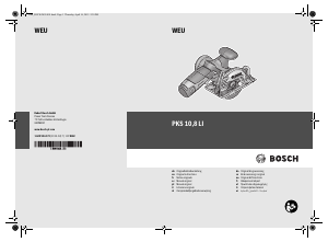 Manual Bosch PKS 10.8 LI Serra circular