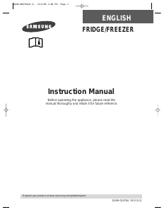 Manual Samsung RT40MAEW2/XTL Fridge-Freezer