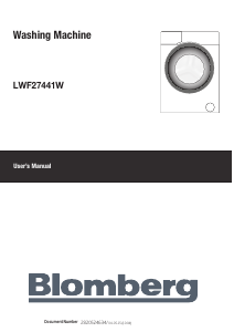 Manual Blomberg LWF 27441 W Washing Machine