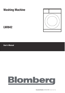 Manual Blomberg LWI 842 Washing Machine