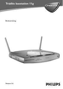 Bruksanvisning Philips CPWBS054 Modem