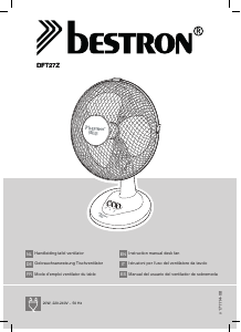 Manual de uso Bestron DFT27Z Ventilador