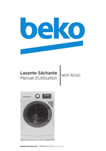 Mode d’emploi BEKO WDA 96160 Lave-linge séchant