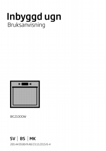 Bruksanvisning BEKO BIC 21000 W Ugn