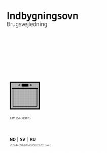 Bruksanvisning BEKO BIM 35401 XMS Ovn