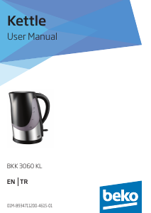 Manual BEKO BKK 3060 KL Kettle