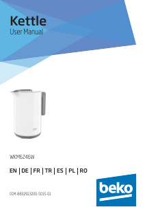 Manual de uso BEKO WKM 6246 W Hervidor