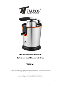 Manual Thulos TH-EX161 Citrus Juicer