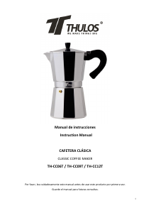 Manual Thulos TH-CC06T Coffee Machine