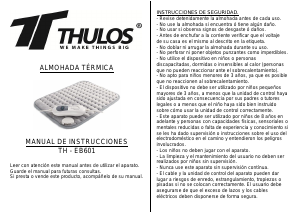 Manual de uso Thulos TH-EB601 Almohadilla térmica