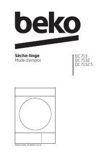 Mode d’emploi BEKO DC 7132 Sèche-linge