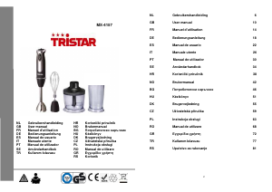 Kullanım kılavuzu Tristar MX-4157 El blenderi