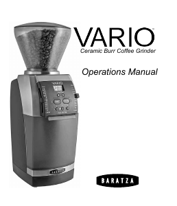 Manual Baratza Vario Coffee Grinder