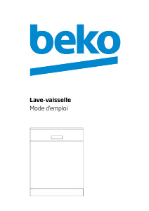 Mode d’emploi BEKO DEN 28320 X Lave-vaisselle