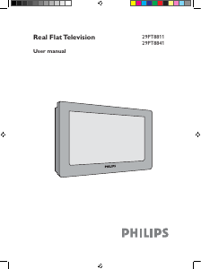 Manual Philips 29PT8811 Television