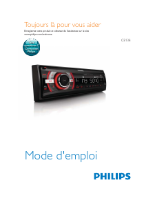Mode d’emploi Philips CE138 Autoradio
